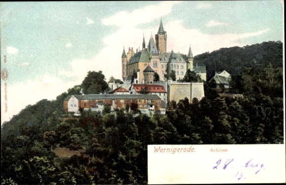 Postcard Wernigerode in the Harz