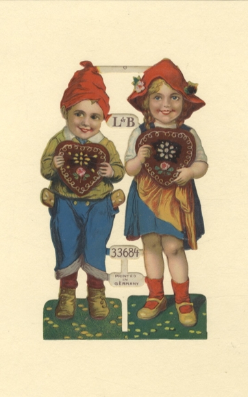 Blok waflowy 2 sztuki, L&B 33684, pierniki dla dzieci, ok. 16 x 10,5 cm
