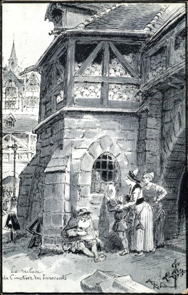 Künstler Ak Paris, Cimetière des Innocents