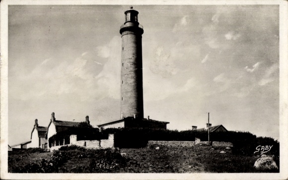 Postcard Île de Batz Finistère, lighthouse