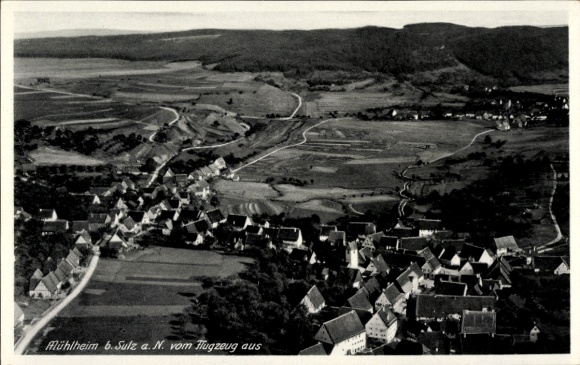 Ak Mühlheim Sulz am Neckar, Luftaufnahme von Mühlheim, ländliche Idylle, klare Sicht