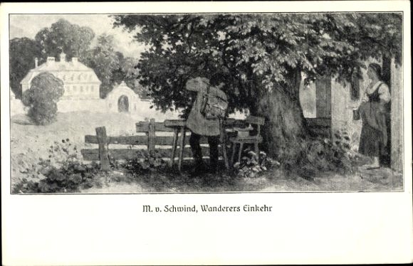 Artist PC von Schwind, Moritz, Wanderers Einkehr