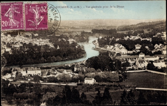 Ak La Ferté sous Jouarre Seine et Marne, Vue generale prijs de la Dhuys