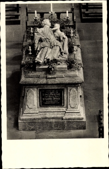 Postcard Steinfeld Kall in the Eifel, monastery, Hermann Josef grave
