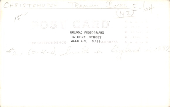 Photo Postcard Christchurch New Zealand, Tram 2, Lipton Teas Advertisement