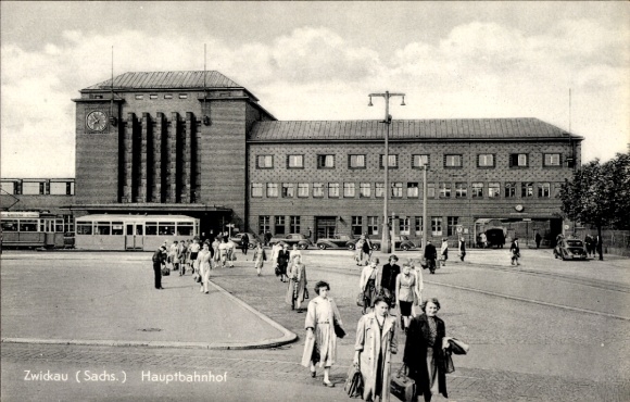 Ak Zwickau in Sachsen, Hauptbahnhof