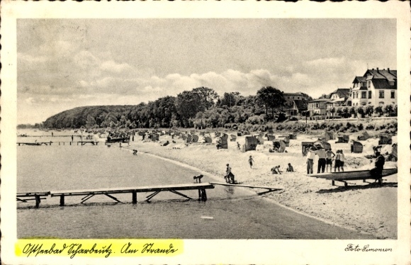 Ak Ostseebad Scharbeutz in Holstein, Strandleben