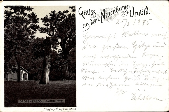 Forerunner Chromo-Litho Zetel in Friesland, Neuchâtel Jungle, Grand Duke. Hunting lodge