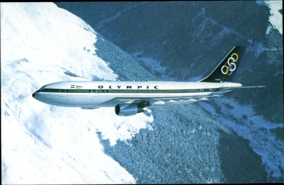 Ak Griechisches Passagierflugzeug, Airbus A300, Olympic Airways