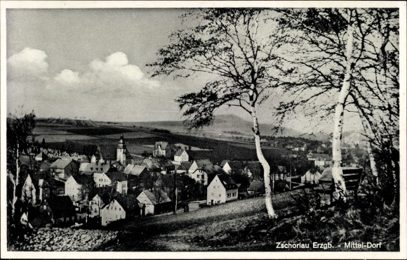 PC Zschorlau Erzgebirge, Panorama Mitteldorf