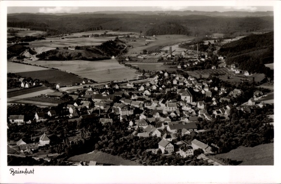 Postcard Baienfurt in Upper Swabia Württemberg, aerial photograph
