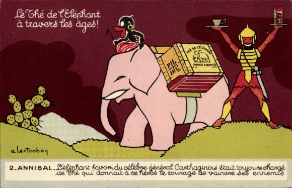 Artist Postcard Trohon, Advertising, The de l'Elephant