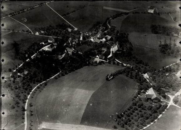 Photo Postcard Niederwangen Wangen im Allgäu, aerial photograph