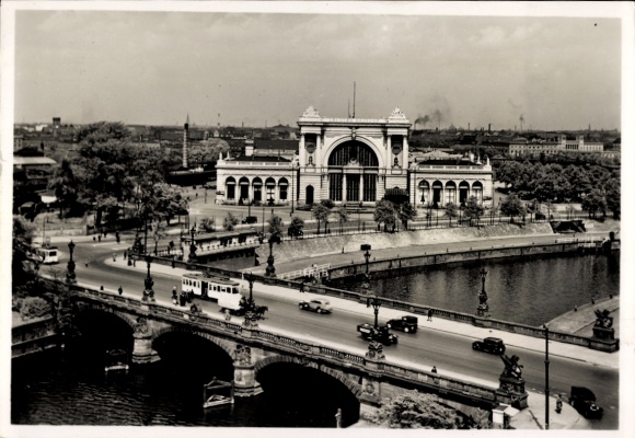 Ak Berlin Tiergarten Moabit, Lehrter Bahnhof