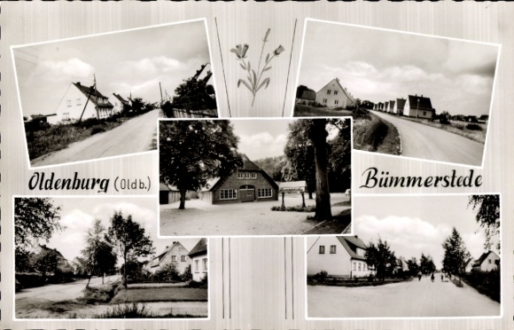 Ak Bümmerstede Oldenburg in Oldenburg, Straße, Häuser