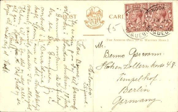 Ak Steamer, Peninsular & Oriental Steam Navigation, Engeland-Zuid-Afrika-Australië
