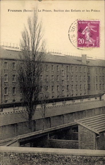 Ak Fresnes (Seine) Val de Marne, Gefängnis, Section des Enfants et les Preaux