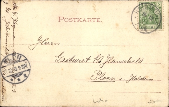 Postcard Heidmühle Schortens in Friesland, Wilhelmshavener Actien brewery