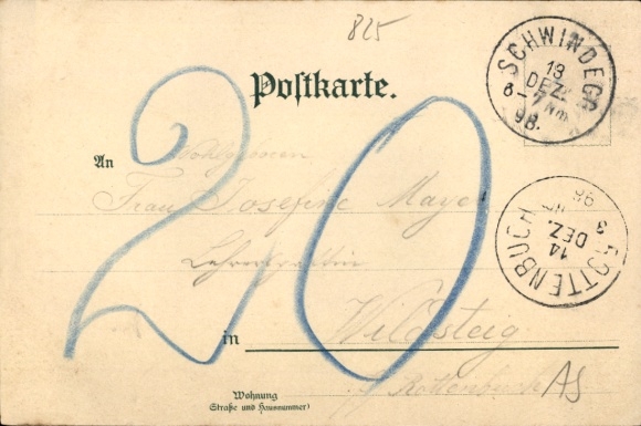 Postcard Buchbach in Upper Bavaria, general view