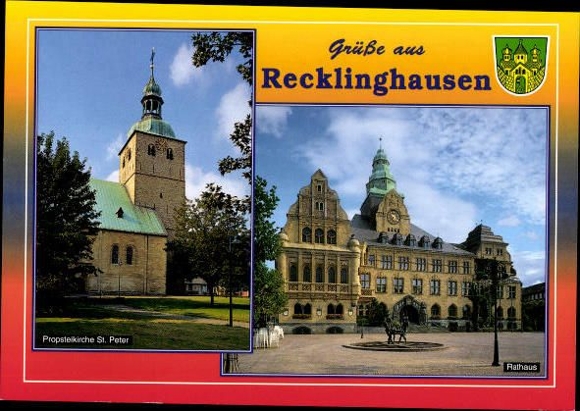 11 alte Ak Recklinghausen in Westfalen, diverse Ansichten