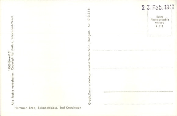 Postcard Bad Krozingen im Breisgau Schwarzwald, aerial photograph
