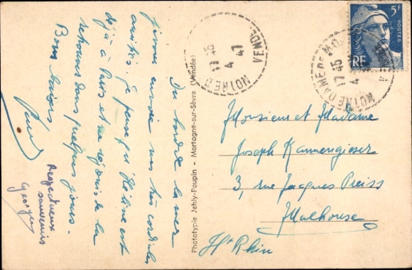 PC Notre Dame de Monts Vendée, Stations of the Cross, houses, landscape, from 1933