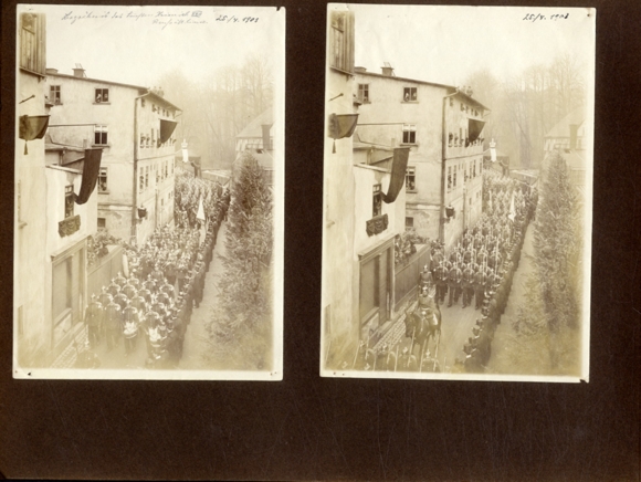 Photo album Greiz 85 original photos 1900-1922 Zeppelin flooding funeral Prince Heinrich XXII. re