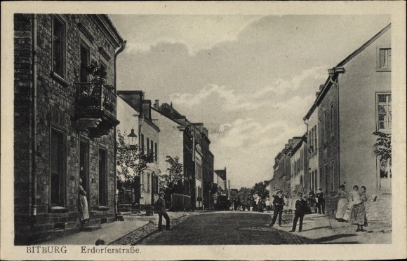 Ansichtkaart Bitburg in de Eifel, Erdorferstrasse