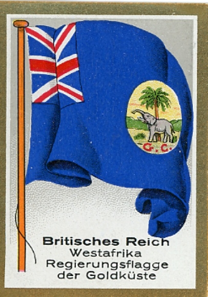 Sammelbild Fahnen außereurop. Länder Nr. 376, Brit. Reich Westafrika, Regierungsflagge Goldküste