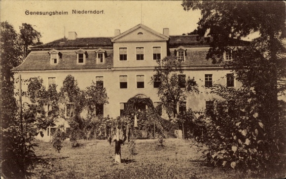 Postcard Niederndorf Kraftsdorf Thuringia, convalescent home