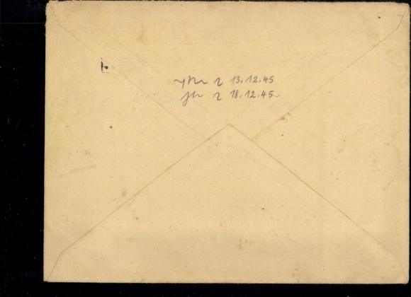 Überroller field post letter Wildbad 18.3.1945 with content, censorship