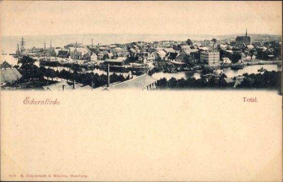 Ak Ostseebad Eckernförde, Gesamtansicht