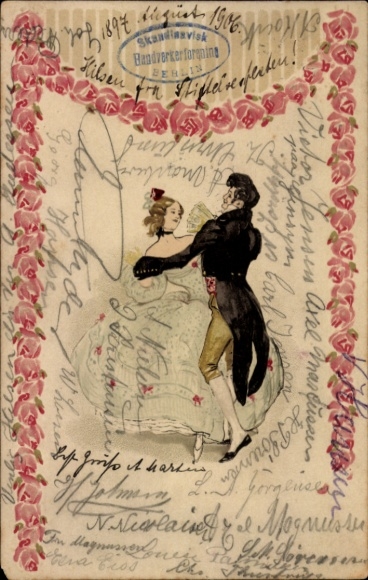 Präge Litho Berlin, Skandinavisk Handverkerforening, Tanzpaar