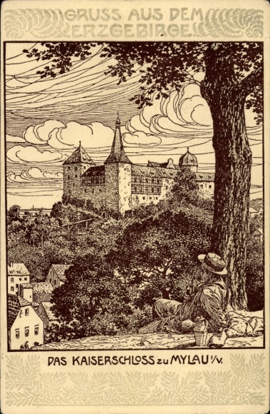 Künstler Ak Mylau im Vogtland, Kaiserschloss