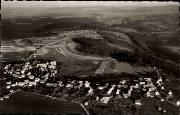 Postcard Dittishausen Löffingen in the Black Forest, aerial photograph