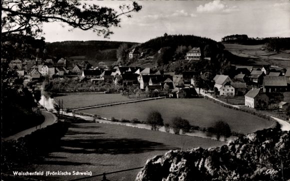 Ak Waischenfeld in der Fränkischen Schweiz Bayern, Gesamtansicht