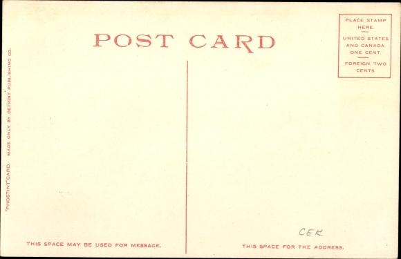 Postcard Portland Beach Maine USA, Union Station, Dining Room