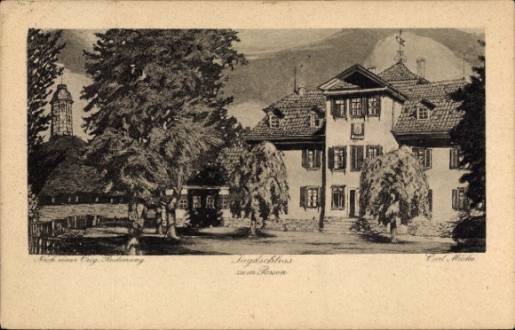 Artist PC Sondershausen in the Kyffhäuser district of Thuringia, hunting lodge for fun