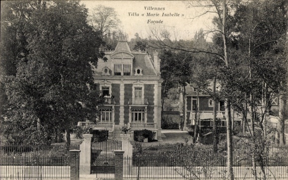 Postcard Villennes sur Seine Yvelines, Villa Marie Isabelle, facade, building in nature