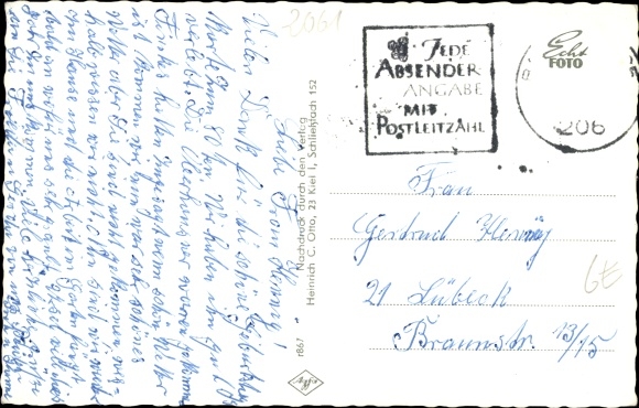 Coat of arms Postcard Sülfeld in Schleswig Holstein, church, memorial stone