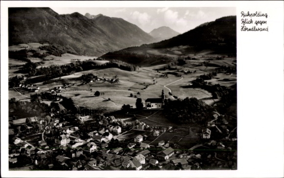 Ruhpolding in Upper Bavaria, aerial photograph, Hörndlwand