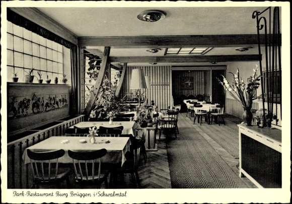 Ak Brüggen Region Niederrhein, Park Restaurant Burg Brüggen, Wilhlem Stroetges