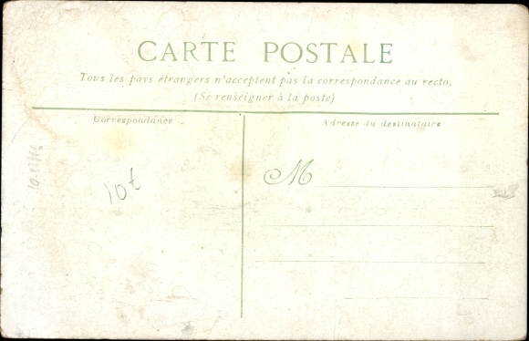 Postcard Airplane Wilbur Wright, Autour du Pylone, Biplan, Pilot, Flugpionier, Dropping device
