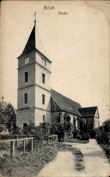 Ak Brück in der Mark, Kerk