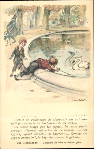 Artist PC Poulbot, Francisque, Les Miserables, Comment de frere on devient pere