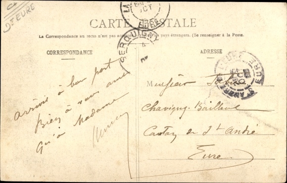 Postcard La Neuve Lyre Eure, Panorama