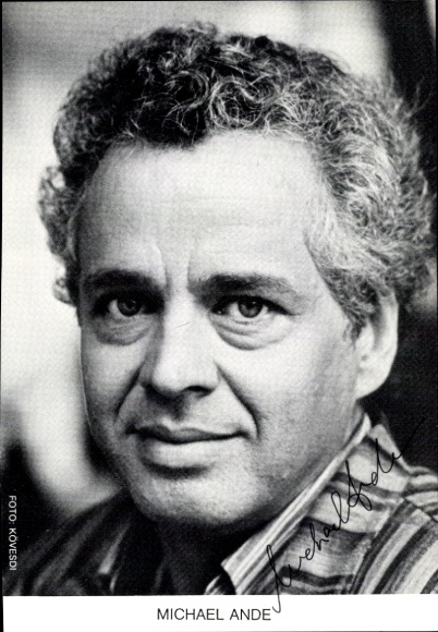 KP aktor Michael Ande, portret, autograf