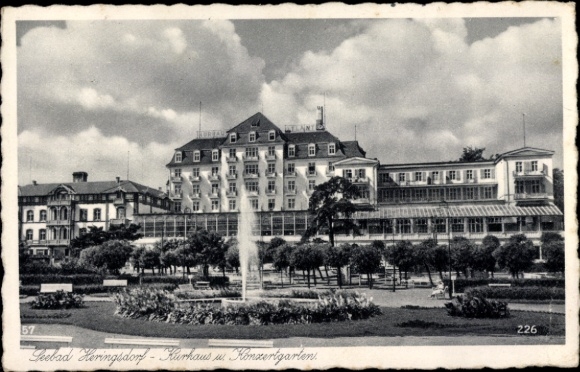 Photo Baltic Sea resort Heringsdorf on Usedom, Kurhaus, Concert Garden