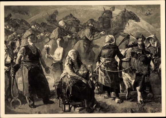 Artist PC Schmitz Wiedenbrück, Hans, fighting people, HDK 390