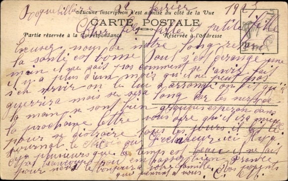 Postcard Roquebillière Alpes Maritimes, View of the 1926 disaster, Village of Bellevedere